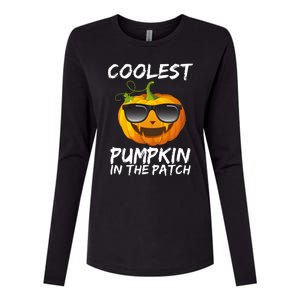 Coolest Pumpkin In The Patch Halloween Womens Cotton Relaxed Long Sleeve T-Shirt