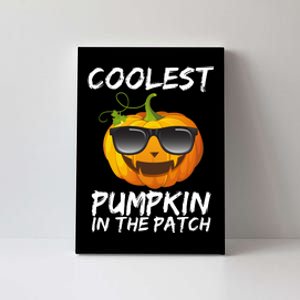 Coolest Pumpkin In The Patch Halloween Canvas