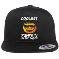 Coolest Pumpkin In The Patch Halloween Flat Bill Trucker Hat