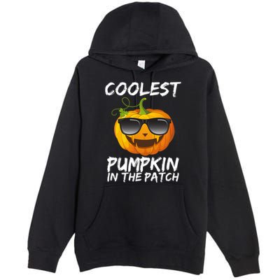 Coolest Pumpkin In The Patch Halloween Premium Pullover Hoodie