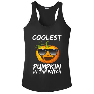 Coolest Pumpkin In The Patch Halloween Ladies PosiCharge Competitor Racerback Tank