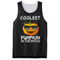 Coolest Pumpkin In The Patch Halloween Mesh Reversible Basketball Jersey Tank