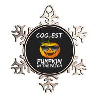 Coolest Pumpkin In The Patch Halloween Metallic Star Ornament