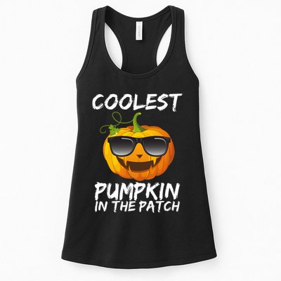 Coolest Pumpkin In The Patch Halloween Womens Tank Top