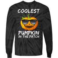 Coolest Pumpkin In The Patch Halloween Tie-Dye Long Sleeve Shirt