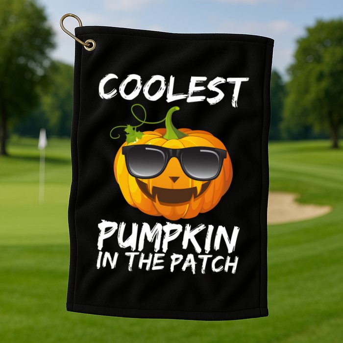 Coolest Pumpkin In The Patch Halloween Golf Towel