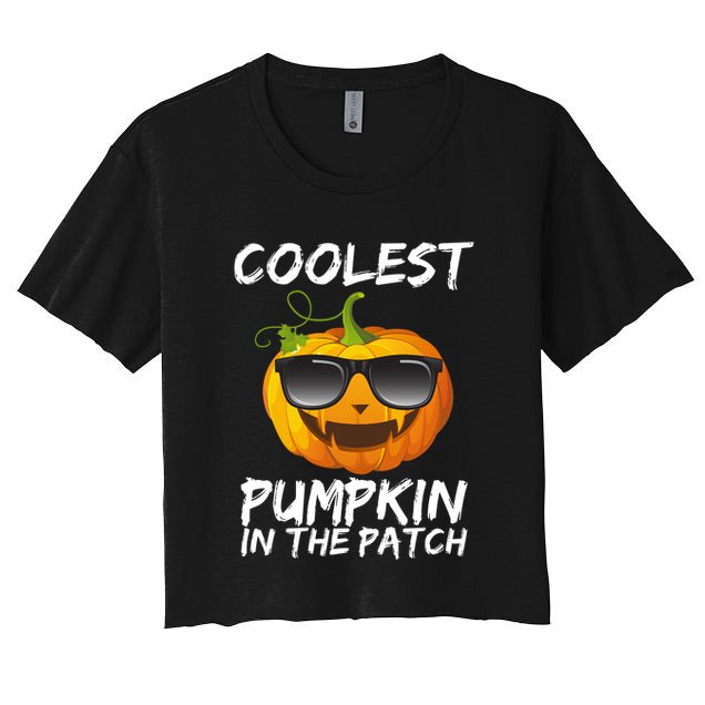 Coolest Pumpkin In The Patch Halloween Crop Top