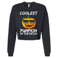 Coolest Pumpkin In The Patch Halloween Cropped Pullover Crew