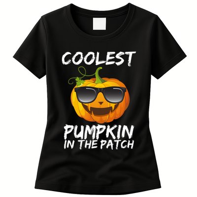 Coolest Pumpkin In The Patch Halloween Womens T-Shirt