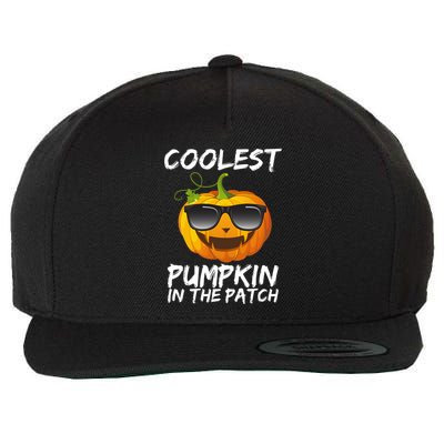 Coolest Pumpkin In The Patch Halloween Wool Snapback Cap