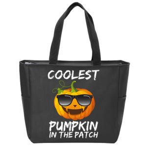 Coolest Pumpkin In The Patch Halloween Zip Tote Bag