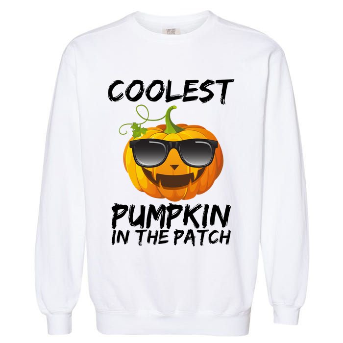 Coolest Pumpkin In The Patch Halloween Garment-Dyed Sweatshirt