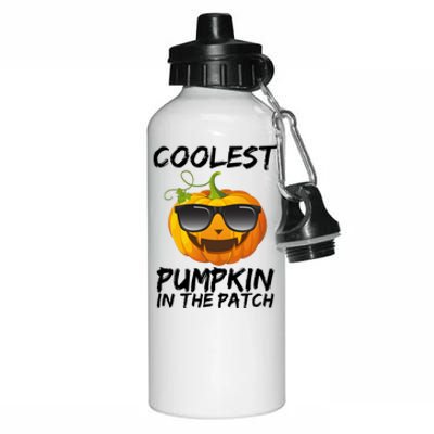 Coolest Pumpkin In The Patch Halloween Aluminum Water Bottle