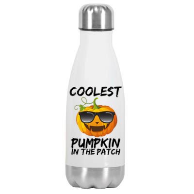 Coolest Pumpkin In The Patch Halloween Stainless Steel Insulated Water Bottle