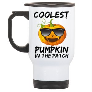 Coolest Pumpkin In The Patch Halloween Stainless Steel Travel Mug