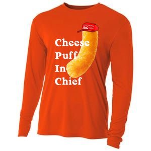 Cheese Puff In Chief Orange Trump Cooling Performance Long Sleeve Crew