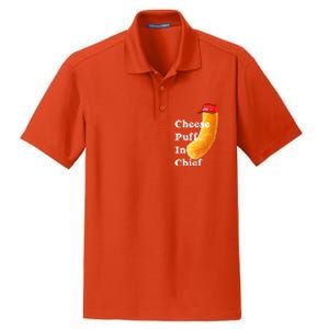 Cheese Puff In Chief Orange Trump Dry Zone Grid Polo