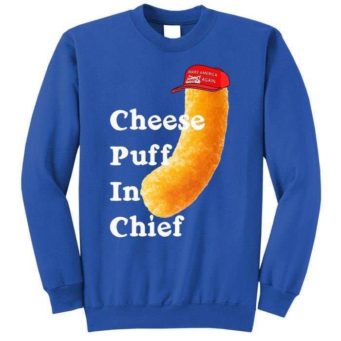 Cheese Puff In Chief Orange Trump Sweatshirt