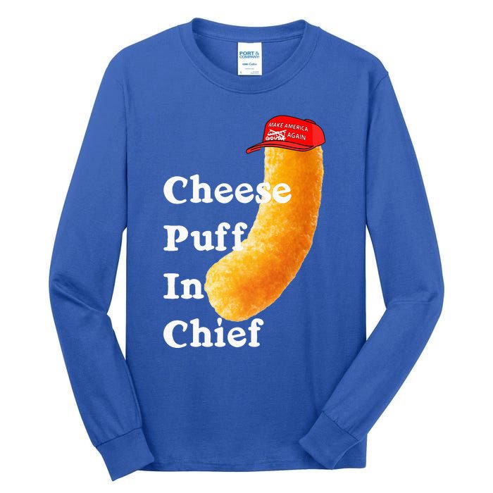 Cheese Puff In Chief Orange Trump Tall Long Sleeve T-Shirt