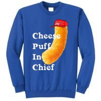 Cheese Puff In Chief Orange Trump Tall Sweatshirt