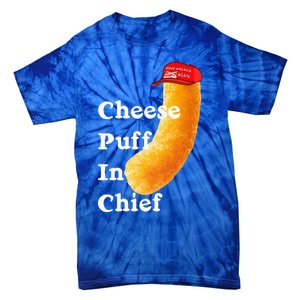 Cheese Puff In Chief Orange Trump Tie-Dye T-Shirt