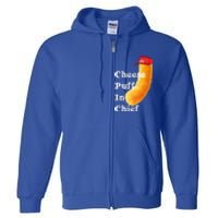 Cheese Puff In Chief Orange Trump Full Zip Hoodie