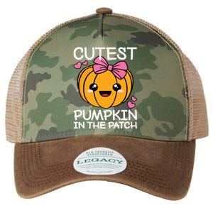 Cutest Pumpkin In The Patch Funny Halloween Thanksgiving Legacy Tie Dye Trucker Hat