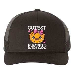 Cutest Pumpkin In The Patch Funny Halloween Thanksgiving Yupoong Adult 5-Panel Trucker Hat