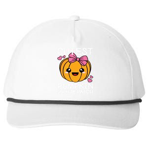 Cutest Pumpkin In The Patch Funny Halloween Thanksgiving Snapback Five-Panel Rope Hat