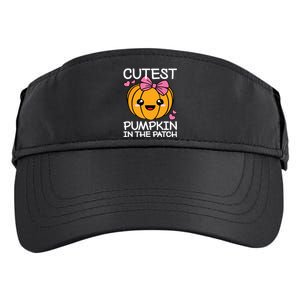 Cutest Pumpkin In The Patch Funny Halloween Thanksgiving Adult Drive Performance Visor