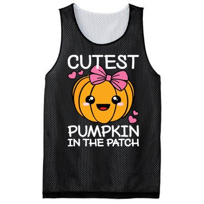 Cutest Pumpkin In The Patch Funny Halloween Thanksgiving Mesh Reversible Basketball Jersey Tank