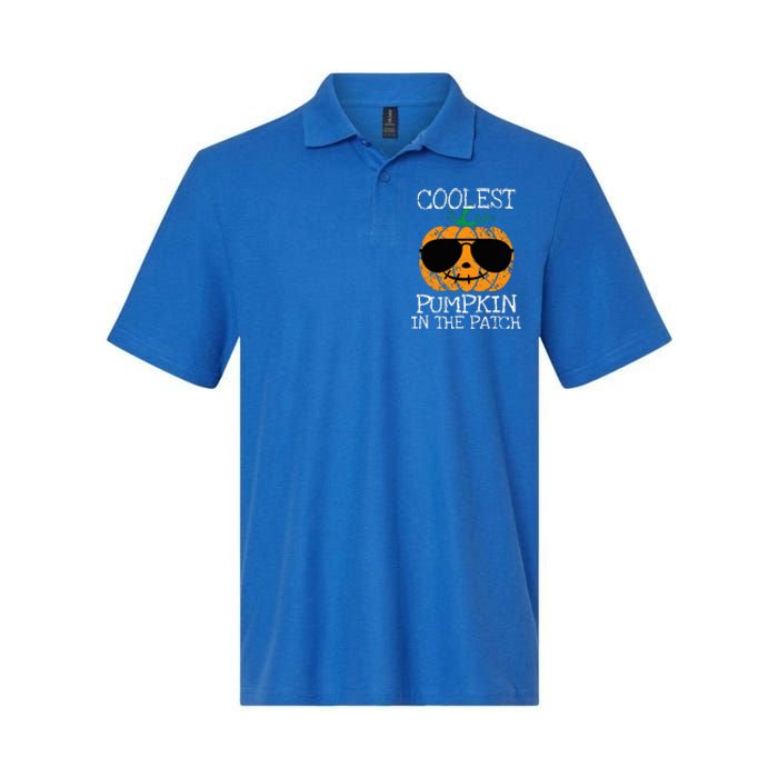 Coolest Pumpkin In The Patch Halloween Softstyle Adult Sport Polo