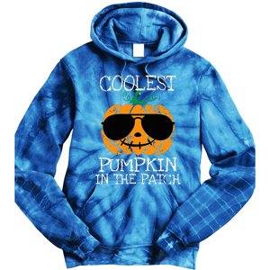 Coolest Pumpkin In The Patch Halloween Tie Dye Hoodie