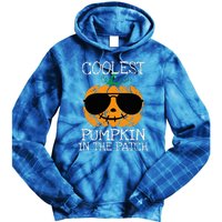 Coolest Pumpkin In The Patch Halloween Tie Dye Hoodie