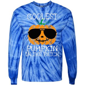 Coolest Pumpkin In The Patch Halloween Tie-Dye Long Sleeve Shirt