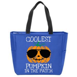 Coolest Pumpkin In The Patch Halloween Zip Tote Bag