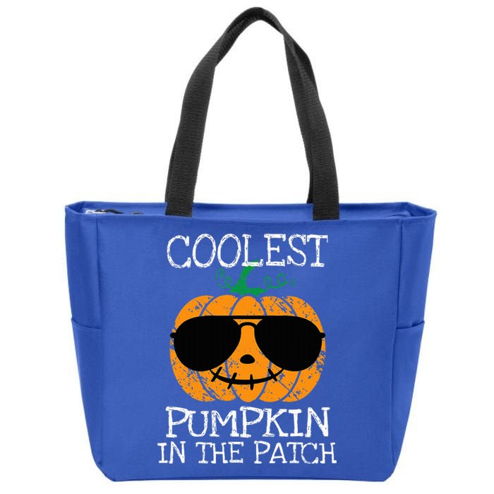 Coolest Pumpkin In The Patch Halloween Zip Tote Bag