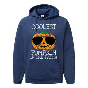 Coolest Pumpkin In The Patch Halloween Performance Fleece Hoodie