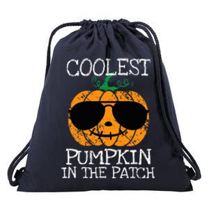 Coolest Pumpkin In The Patch Halloween Drawstring Bag