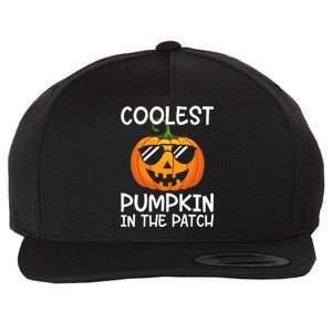 Coolest Pumpkin In The Patch Halloween Wool Snapback Cap