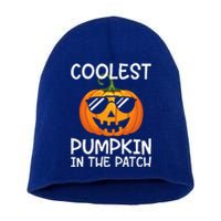 Coolest Pumpkin In The Patch Halloween Short Acrylic Beanie