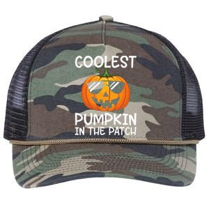 Coolest Pumpkin In The Patch Halloween Retro Rope Trucker Hat Cap