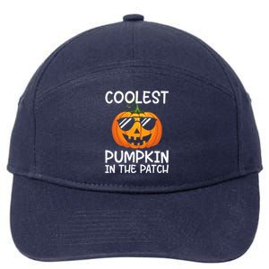 Coolest Pumpkin In The Patch Halloween 7-Panel Snapback Hat