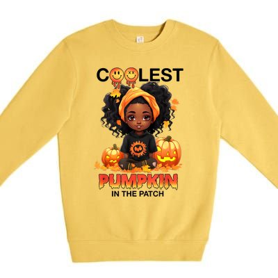 Coolest Pumpkin In The Patch Halloween Ns Gift Premium Crewneck Sweatshirt