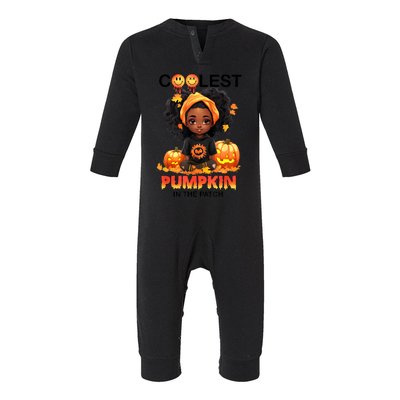 Coolest Pumpkin In The Patch Halloween Ns Gift Infant Fleece One Piece