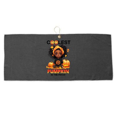 Coolest Pumpkin In The Patch Halloween Ns Gift Large Microfiber Waffle Golf Towel