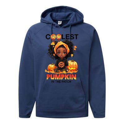 Coolest Pumpkin In The Patch Halloween Ns Gift Performance Fleece Hoodie