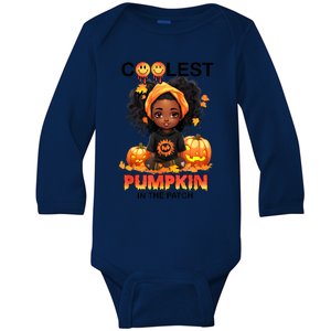 Coolest Pumpkin In The Patch Halloween Ns Gift Baby Long Sleeve Bodysuit