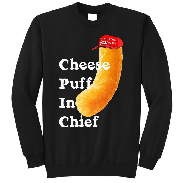 Cheese Puff In Chief Orange Trump Sweatshirt