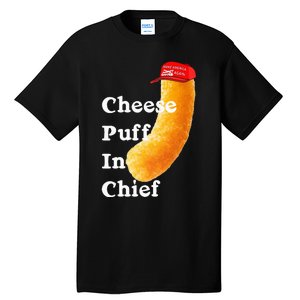 Cheese Puff In Chief Orange Trump Tall T-Shirt